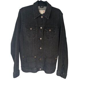 Eddie Bauer Black Jean Jacket